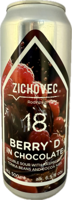 18%Berry`D in Chocolade/Double SOUR /světlé/CAN 500ml/Zichovec